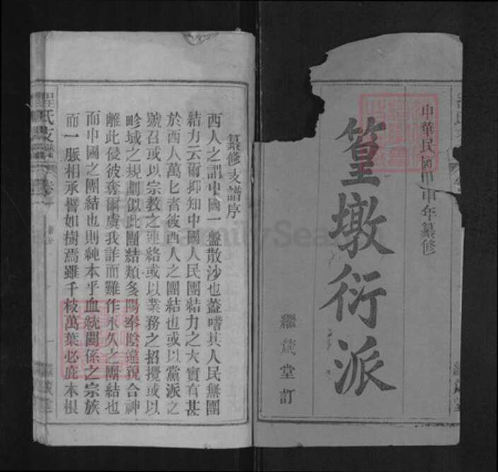 安徽省安庆市宜秀区程氏继箴堂族谱-程氏支谱.pdf电子版预览图1