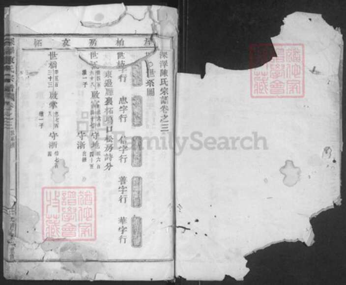 浙江省金华市磐安县深泽乡陈氏族谱-深泽陈氏宗谱.pdf电子版预览图1