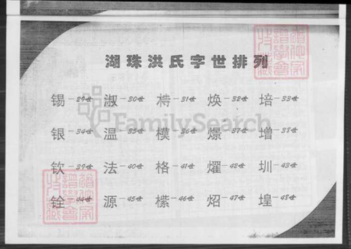 福建省漳州市长泰县岩溪镇洪氏鹰宗堂族谱-湖珠洪氏族谱.pdf电子版预览图3