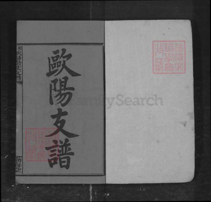 湖南省湘潭市湘乡市湘乡欧阳氏族谱-欧阳支谱[存6册].pdf电子版预览图1