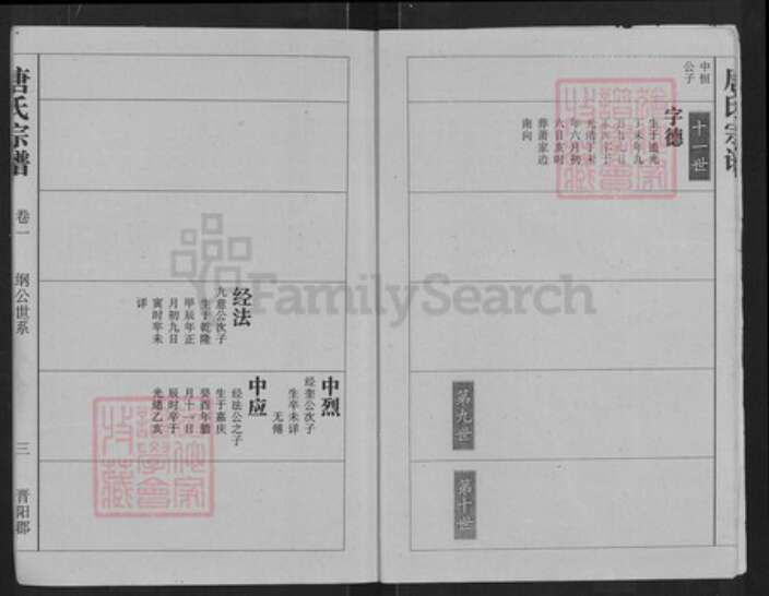 湖北省武汉市江夏区唐氏族谱-唐氏宗谱.pdf电子版预览图4