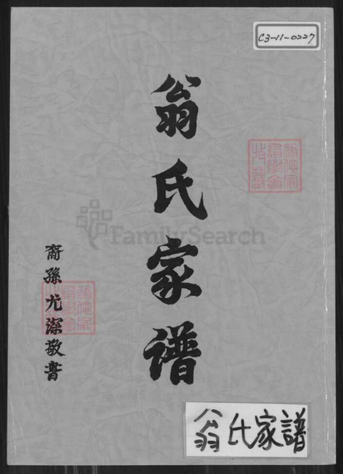 广东省潮州市饶平县广东省潮州市饶平县翁氏族谱-翁氏家谱.pdf电子版缩略图
