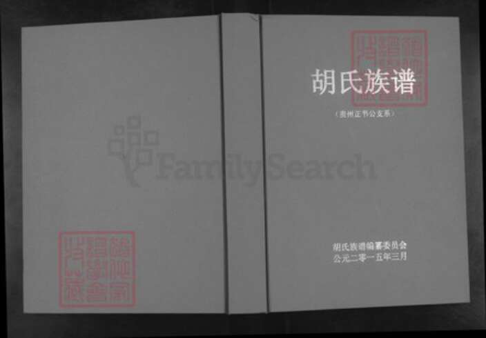 贵州省六盘水市贵州省毕节市大方县胡氏族谱-胡氏族谱(贵州正节公支系).pdf电子版缩略图