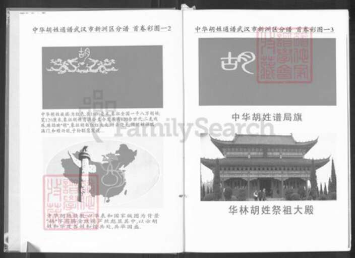 湖北省武汉市新洲区胡氏安定堂族谱-中华胡姓通谱武汉市新洲区分谱.pdf电子版预览图1