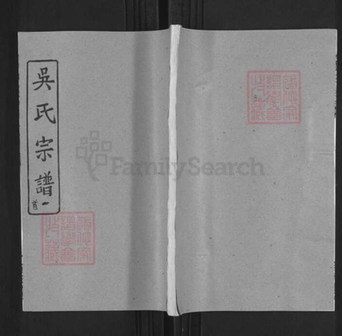 湖北省武汉市新洲区吴氏至德堂族谱-吴氏宗谱.pdf电子版缩略图