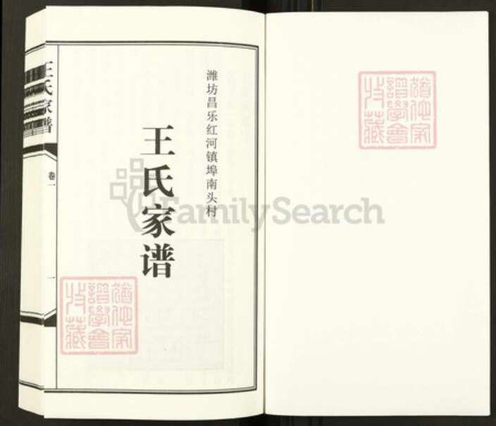 山东省潍坊市昌乐县山东省潍坊市昌乐县红河镇王氏族谱-王氏家谱.pdf电子版预览图1