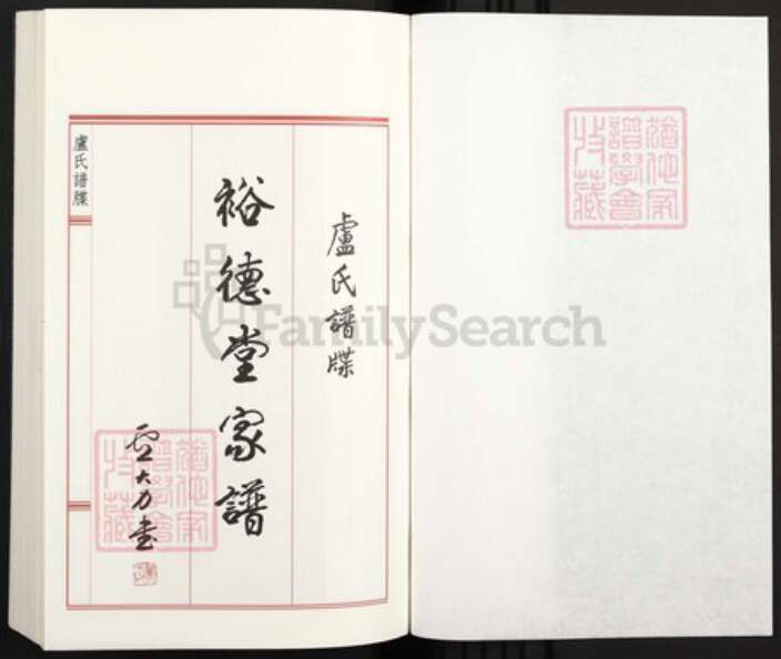 广东省汕尾市陆丰市碣石镇卢氏裕德堂族谱-卢氏牒谱裕德堂家谱.pdf电子版预览图1