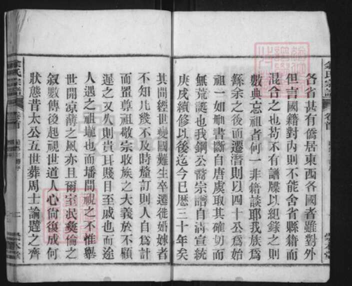 安徽省安庆市潜山市余氏崇本堂族谱-余氏宗谱.pdf电子版预览图2