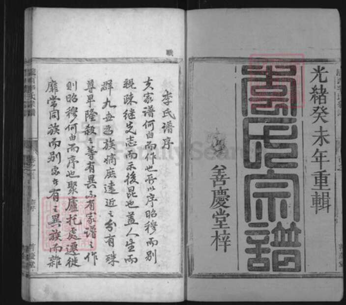 浙江省衢州开化县李氏善庆堂族谱-陇西李氏宗谱.pdf电子版预览图1