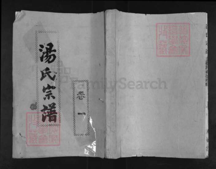 湖北省孝感市汤氏双盛堂族谱-汤氏宗谱.pdf电子版缩略图