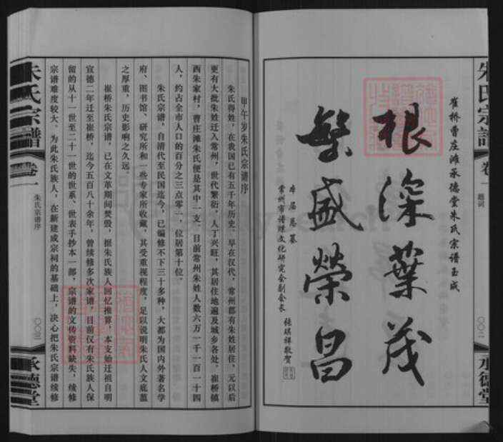 江苏省常州市武进县横林镇朱氏承德堂族谱-朱氏宗谱.pdf电子版预览图4