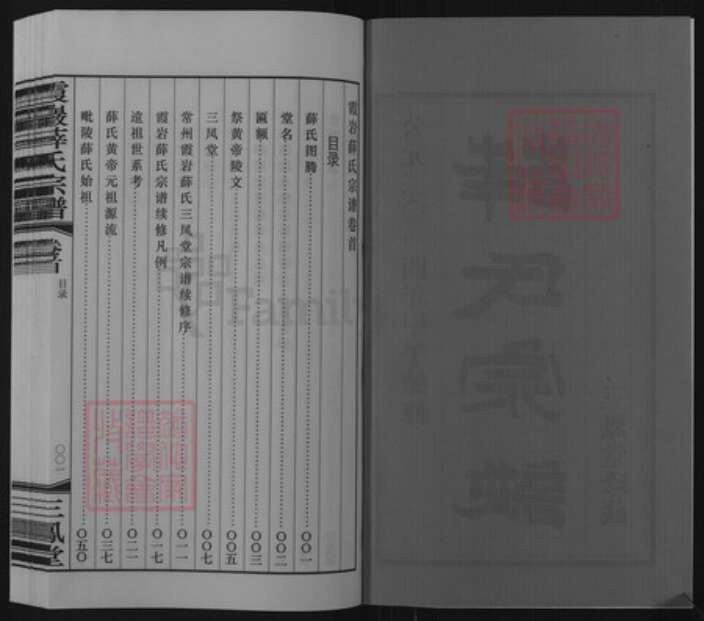 江苏省常州市武进县前黄镇薛氏三凤堂族谱-霞岩薛氏宗谱.pdf电子版预览图2