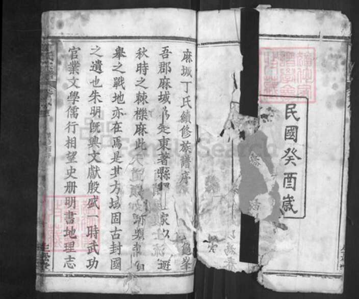 湖北省黄冈市红安县杏花乡湖北省黄冈市麻城市南湖街道丁氏生松堂族谱-丁氏宗谱.pdf电子版预览图1