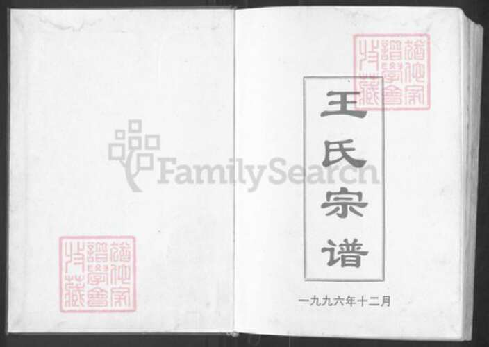 湖北省武汉市黄陂区黄陂王氏三槐堂族谱-王氏宗谱.pdf电子版预览图1