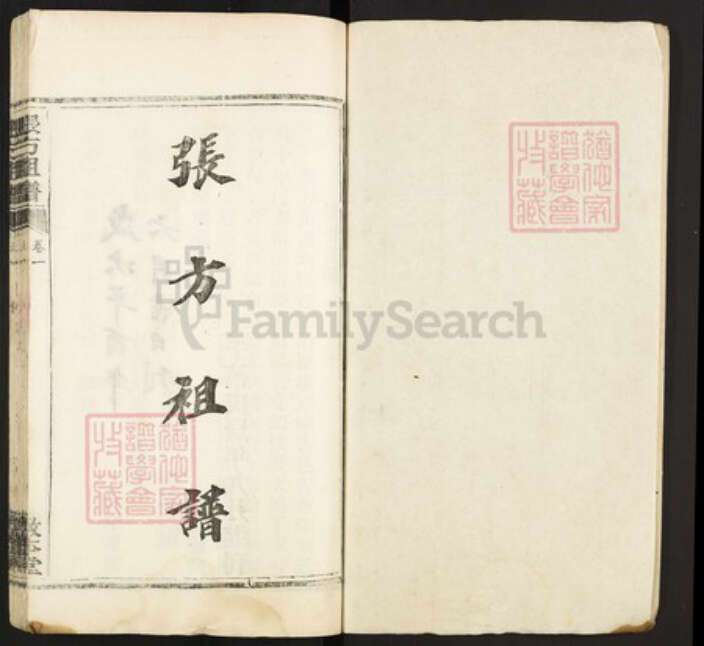 湖北省武汉市江夏区湖北省武汉市江夏区张；张；方氏敦本堂族谱-张方祖谱.pdf电子版预览图1