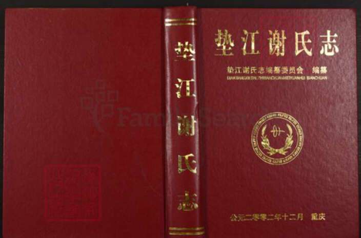 四川省达州市大竹县重庆市垫江县桂溪街道谢；谢氏族谱-垫江谢氏志.pdf电子版缩略图