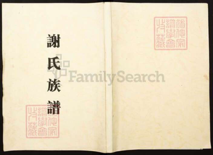 湖南省邵阳市江苏省南京市秦淮区谢氏族谱-谢氏族谱.pdf电子版缩略图