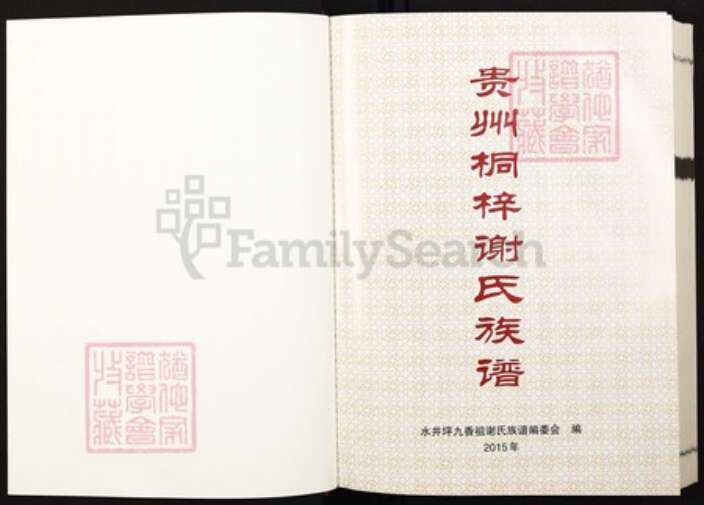 贵州省遵义市桐梓县贵州省遵义市桐梓县风水镇谢；谢氏宝树堂族谱-贵州桐梓谢氏族谱.pdf电子版预览图1