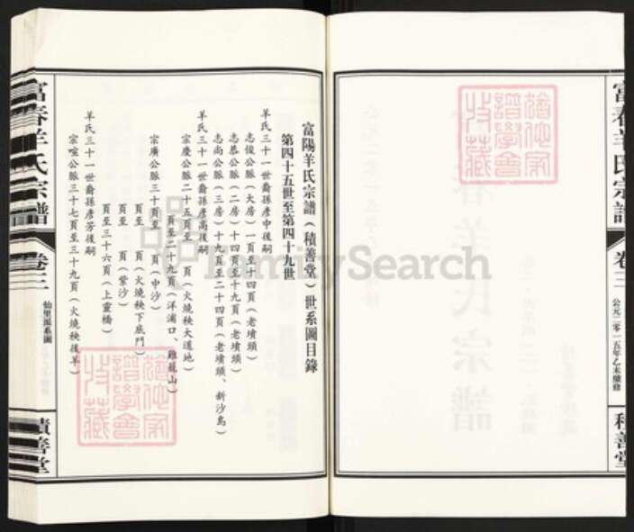 浙江省杭州市富阳羊氏积善堂族谱-富春羊氏宗谱.pdf电子版预览图2