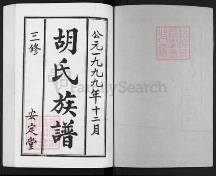 山东省枣庄市薛城区山东省枣庄市胡氏安定堂族谱-枣庄市胡氏族谱.pdf电子版预览图1