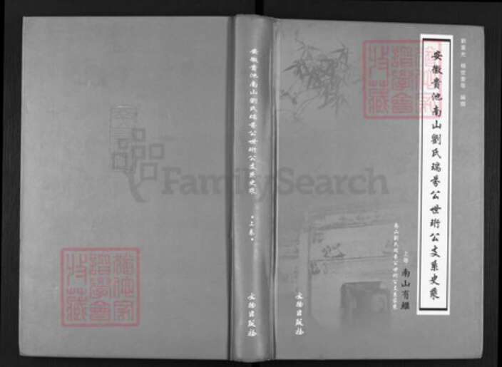 安徽省池州市东至县洋湖镇刘氏族谱-安徽贵池南山刘氏瑞芬公世珩公支系史乘.pdf电子版缩略图