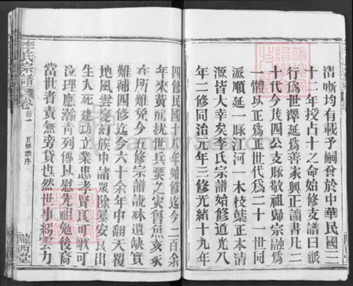 湖北省武汉市新洲区李氏陇西堂族谱-李氏宗谱.pdf电子版预览图4