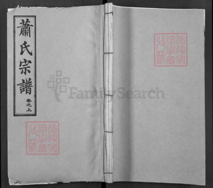 湖北省武汉市黄陂区萧氏八叶堂族谱-萧氏宗谱.pdf电子版缩略图