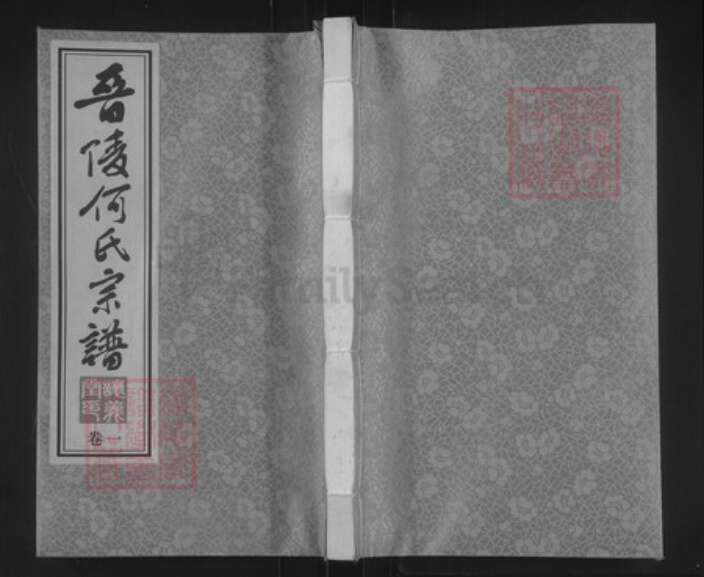 江苏省常州市武进县何氏让义堂族谱-晋陵何氏宗谱.pdf电子版缩略图