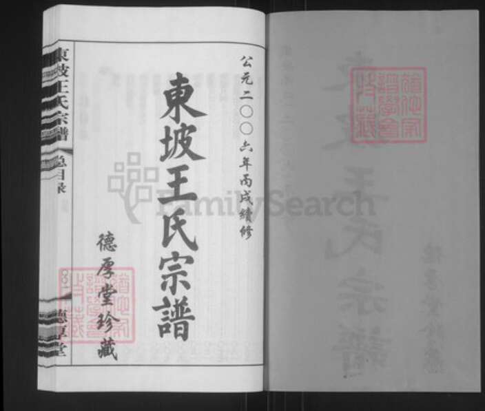 江苏省常州市溧阳市王氏德厚堂族谱-东坡王氏宗谱.pdf电子版预览图2 江苏省常州市溧阳市王氏德厚堂族谱-东坡王氏宗谱.pdf电子版预览图2