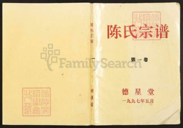 安徽省安庆市陈氏德星堂族谱-陈氏宗谱.pdf电子版缩略图