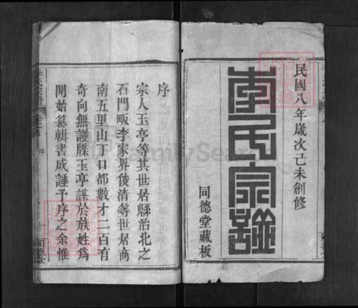 湖北省黄冈市红安县杏花乡李氏族谱-李氏宗谱 [5卷, 首3卷].pdf电子版预览图1