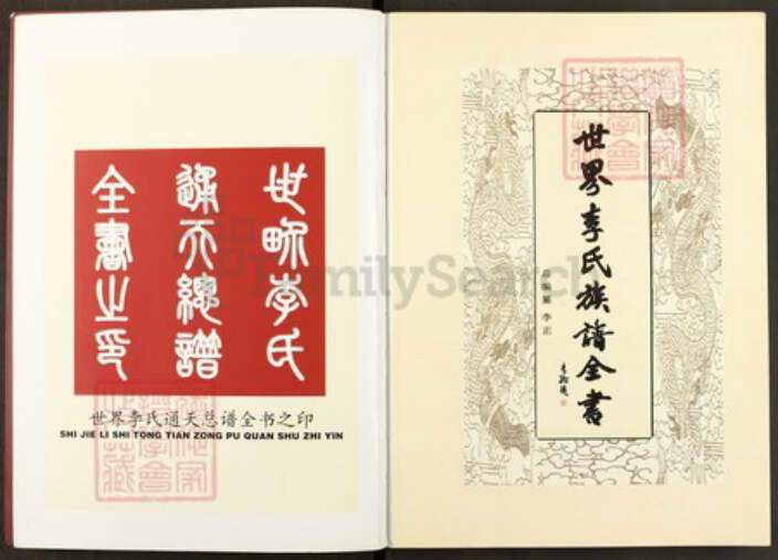 安徽省六安市李氏陇西堂族谱-世界李氏族谱全书.pdf电子版预览图2