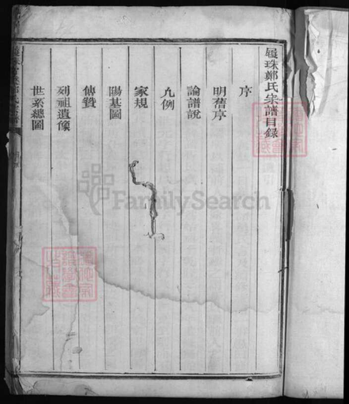 浙江省衢州郑氏族谱-履珠郑氏宗谱 [不分卷].pdf电子版预览图2