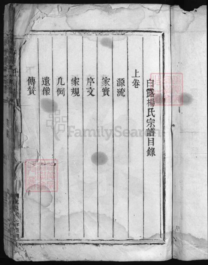 浙江省杨氏族谱-白露杨氏宗谱 [上下卷].pdf电子版预览图2