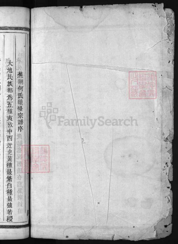 浙江省何氏族谱-卢江何氏宗谱 [5卷].pdf电子版预览图1