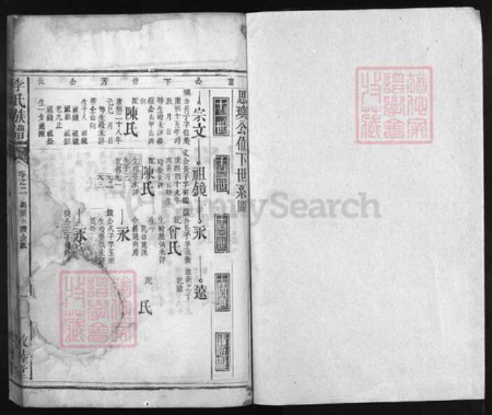 湖北省李氏族谱-李氏族谱 [残卷].pdf电子版预览图1