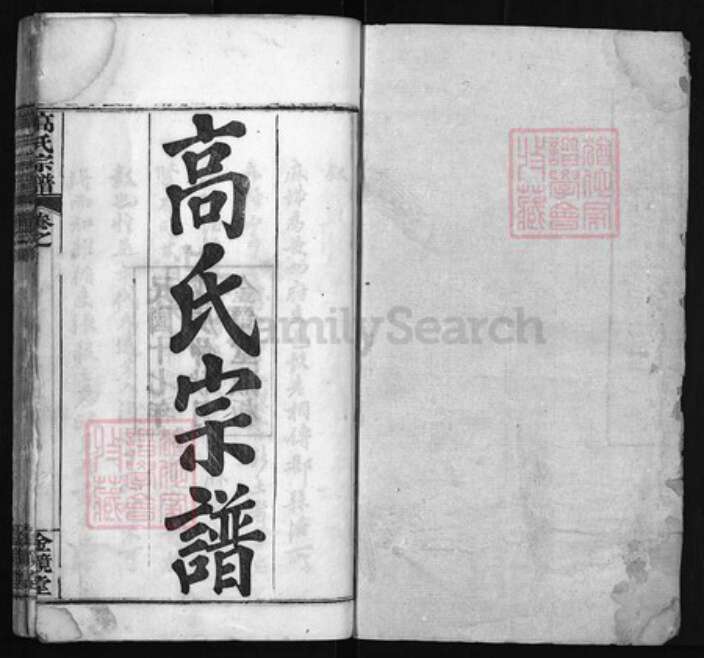 湖北省黄冈市红安县杏花乡高氏族谱-高氏宗谱[15卷,首3卷].pdf电子版预览图1