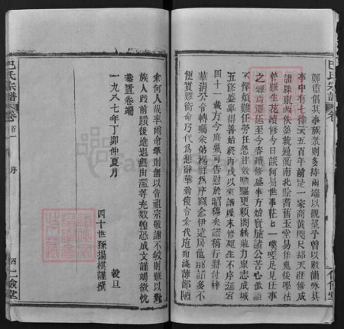 湖北省武汉市新洲区巴氏仁俭堂族谱-巴氏宗谱.pdf电子版预览图4