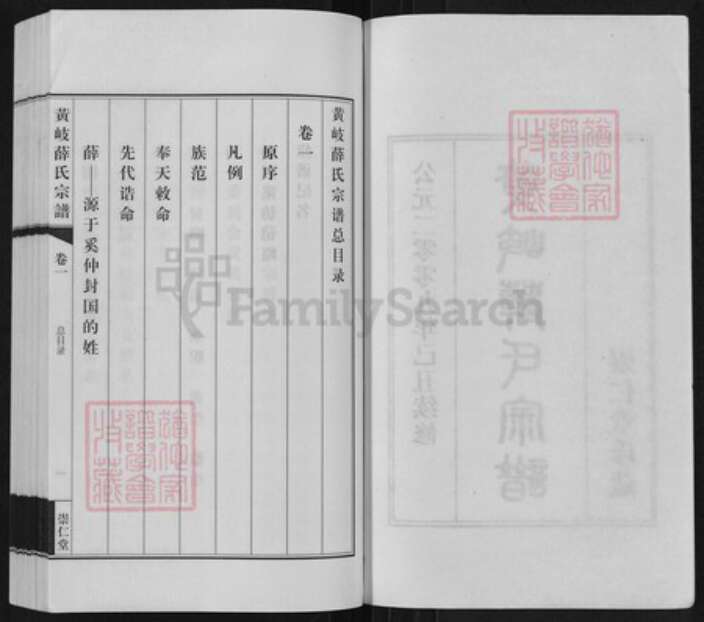 江苏省无锡市江阴市城东街道薛氏崇仁堂族谱-黄岐薛氏宗谱.pdf电子版预览图2