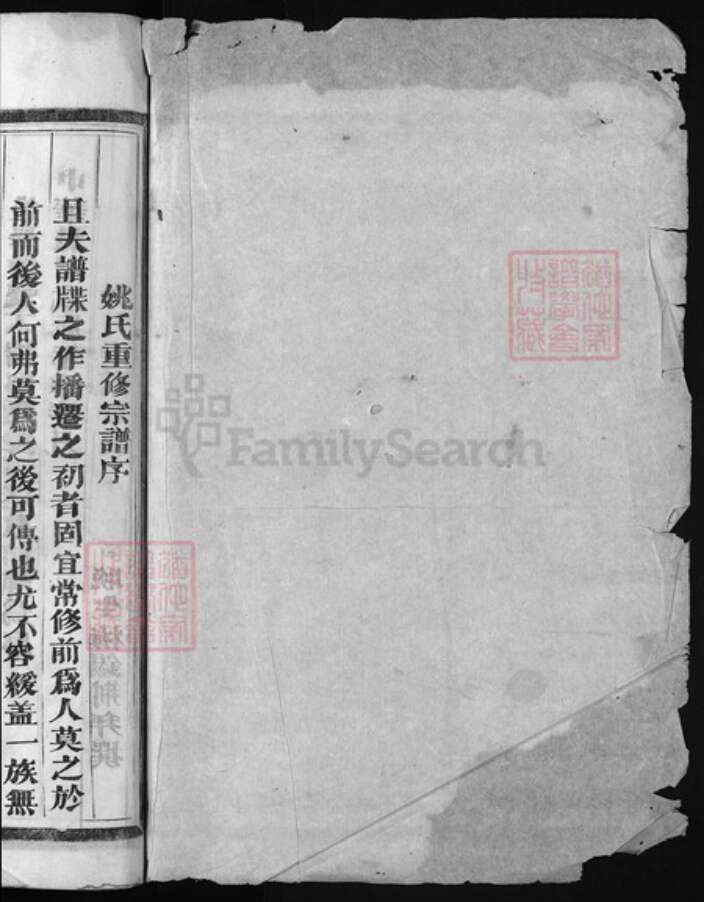 浙江省姚氏族谱-吴兴姚氏宗谱 [2卷].pdf电子版预览图1