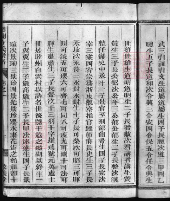 浙江省方氏族谱-鉴湖方氏宗谱 [3卷].pdf电子版预览图4