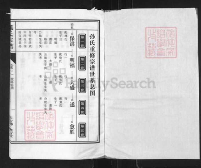 安徽省合肥市肥东县店端口镇孙氏映雪堂族谱-孙氏三修宗谱.pdf电子版预览图1