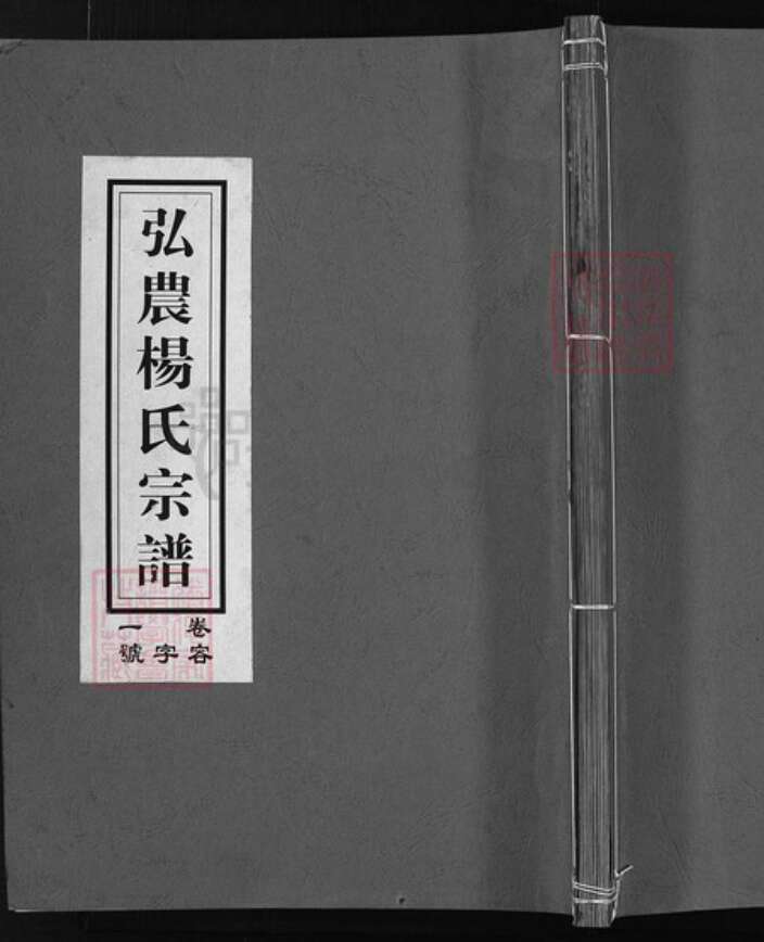 浙江省杨氏族谱-弘农杨氏宗谱 [5卷].pdf电子版缩略图