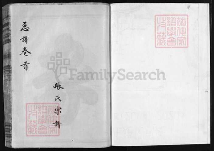 浙江省张氏族谱-张氏宗谱 [卷数不详].pdf电子版预览图1