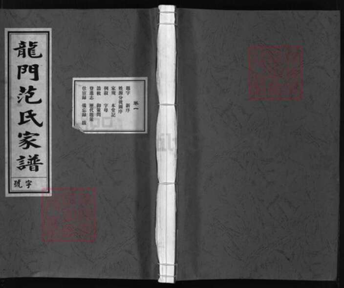 浙江省范氏族谱-忠宣房瀫西龙门范氏宗谱 [10卷].pdf电子版缩略图