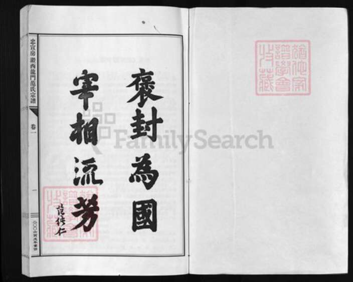 浙江省范氏族谱-忠宣房瀫西龙门范氏宗谱 [10卷].pdf电子版预览图1