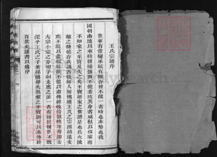 浙江省王氏族谱-王氏宗谱 [4卷].pdf电子版预览图1