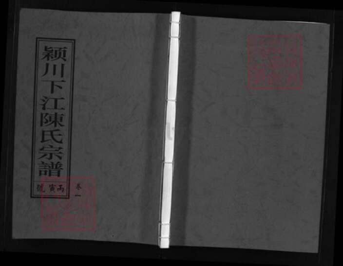 浙江省陈氏族谱-颖川下江陈氏宗谱 [6卷].pdf电子版缩略图