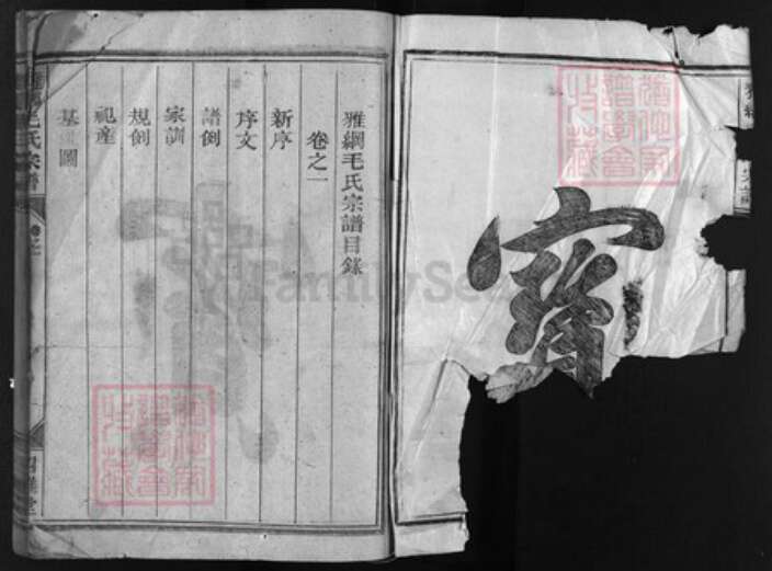 浙江省毛氏族谱-雅纲毛氏宗谱 [3卷].pdf电子版预览图2