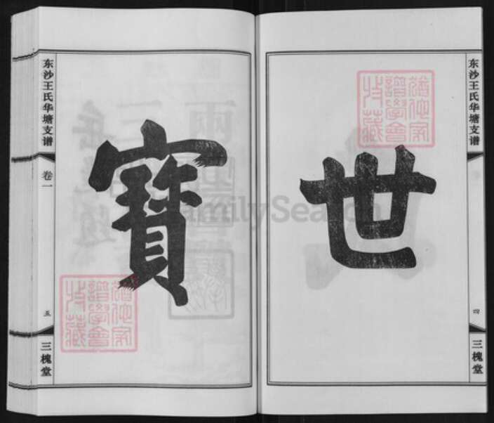 江苏省无锡市江阴市徐霞客镇王氏三槐堂族谱-东沙王氏华塘支谱.pdf电子版预览图4